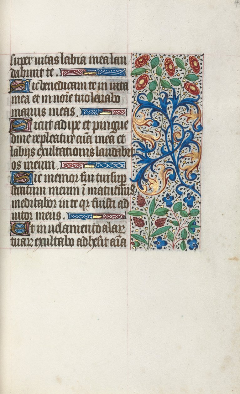 Livro de Horas de Uso de Rouen: fol. 40r, c. 1470 de Master of the Geneva Latini