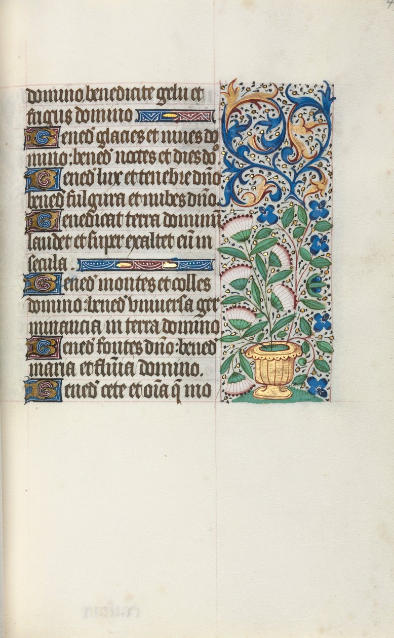 Livro de Horas de Uso de Rouen: fol. 43r, c. 1470 de Master of the Geneva Latini