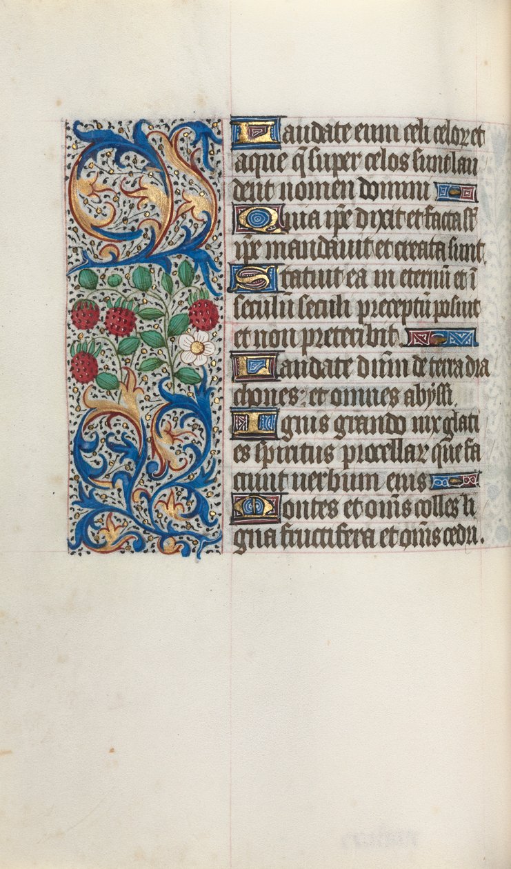 Livro de Horas de Uso de Rouen: fol. 44v, c. 1470 de Master of the Geneva Latini