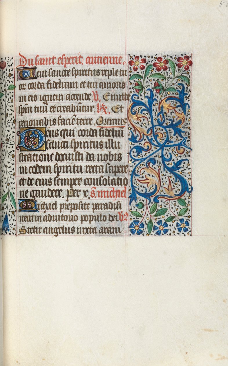 Livro de Horas de Uso de Rouen: fol. 50r, c. 1470 de Master of the Geneva Latini