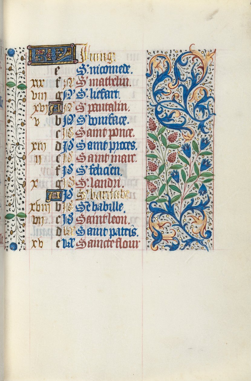 Livro de Horas de Uso de Rouen: fol. 51r, c. 1470 de Master of the Geneva Latini