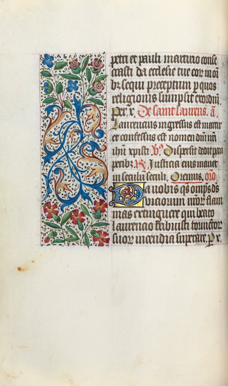Livro de Horas de Uso de Rouen: fol. 51v, c. 1470 de Master of the Geneva Latini