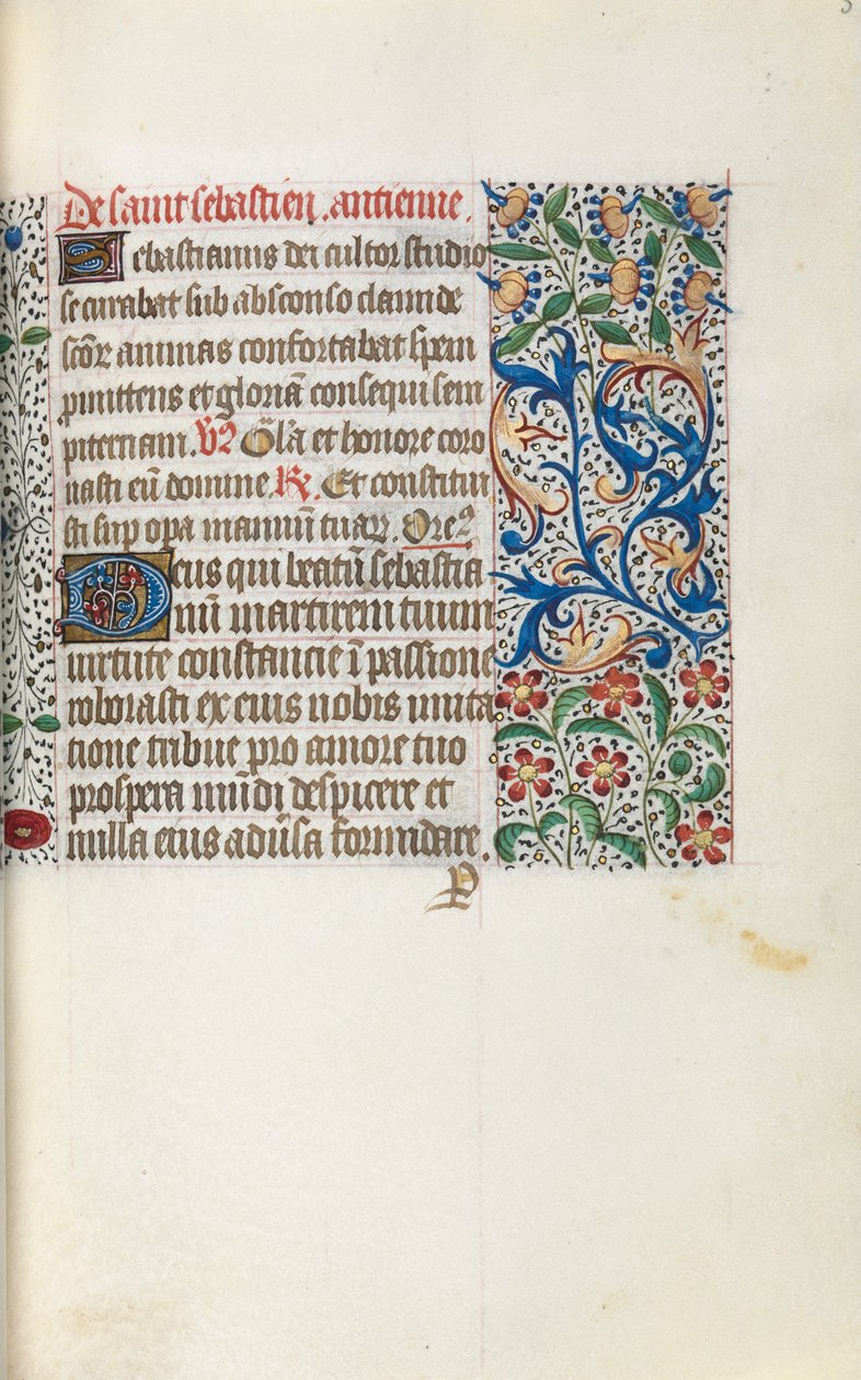 Livro de Horas de Uso de Rouen: fol. 52r, c. 1470 de Master of the Geneva Latini