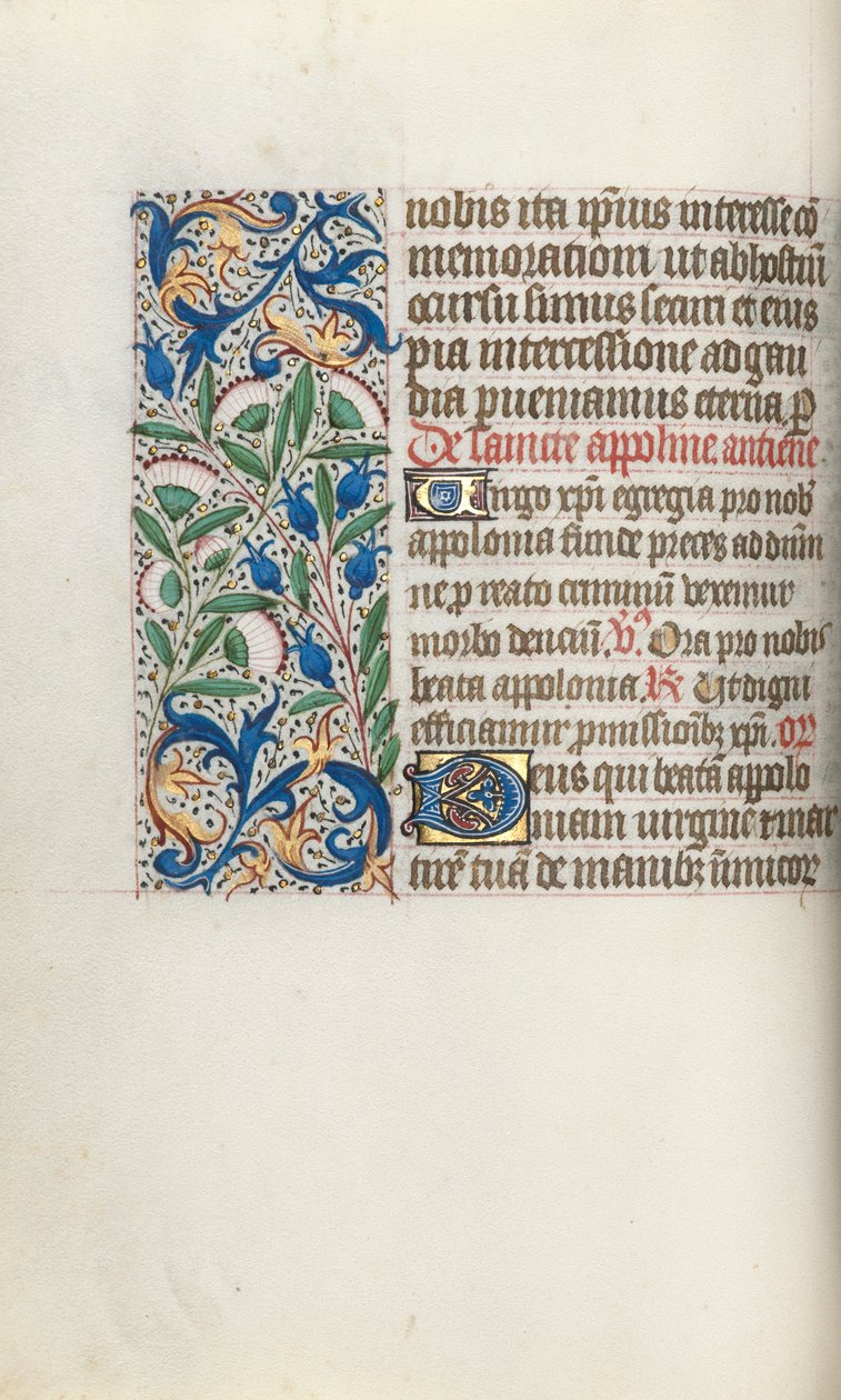 Livro de Horas de Uso de Rouen: fol. 54v, c. 1470 de Master of the Geneva Latini