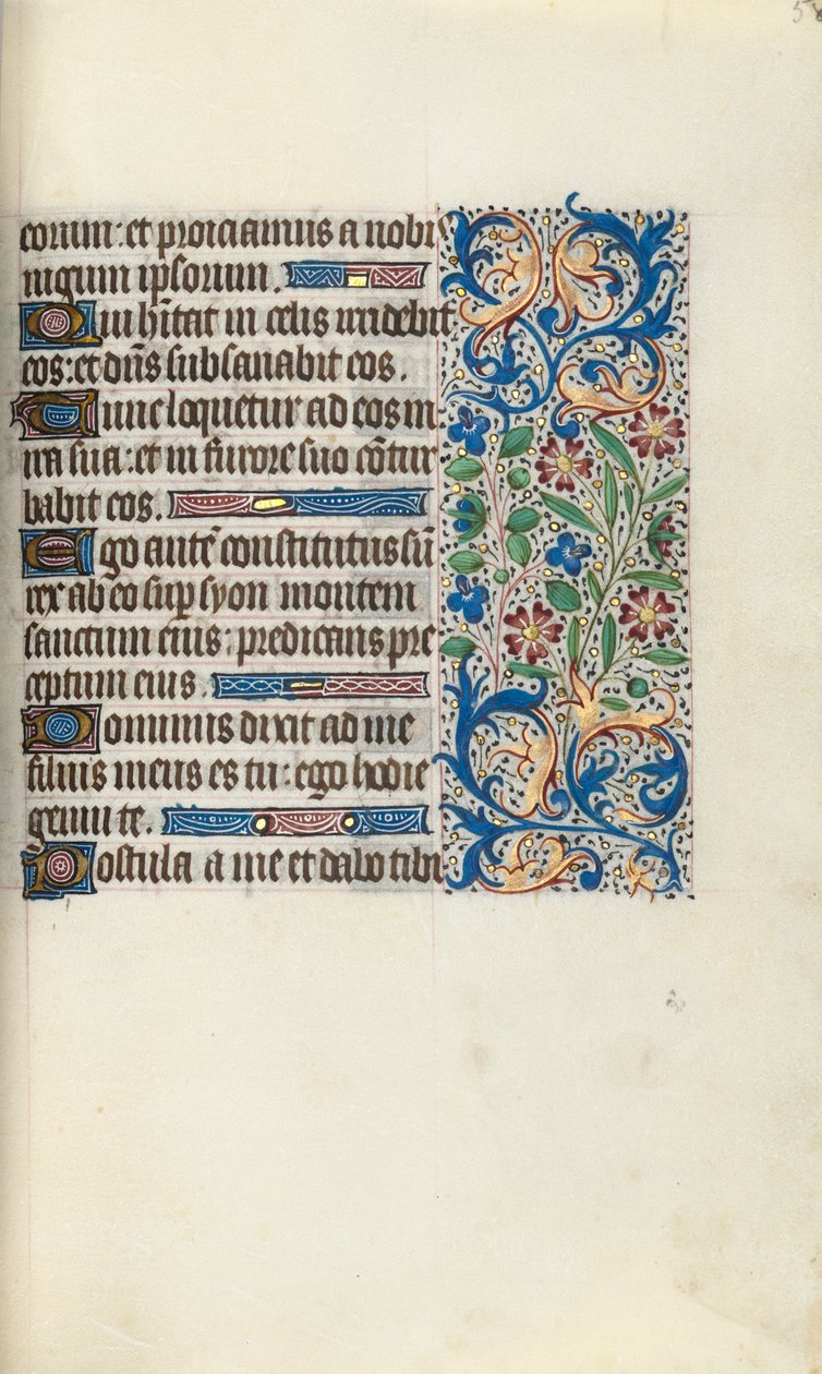 Livro de Horas de Uso de Rouen: fol. 58r, c. 1470 de Master of the Geneva Latini