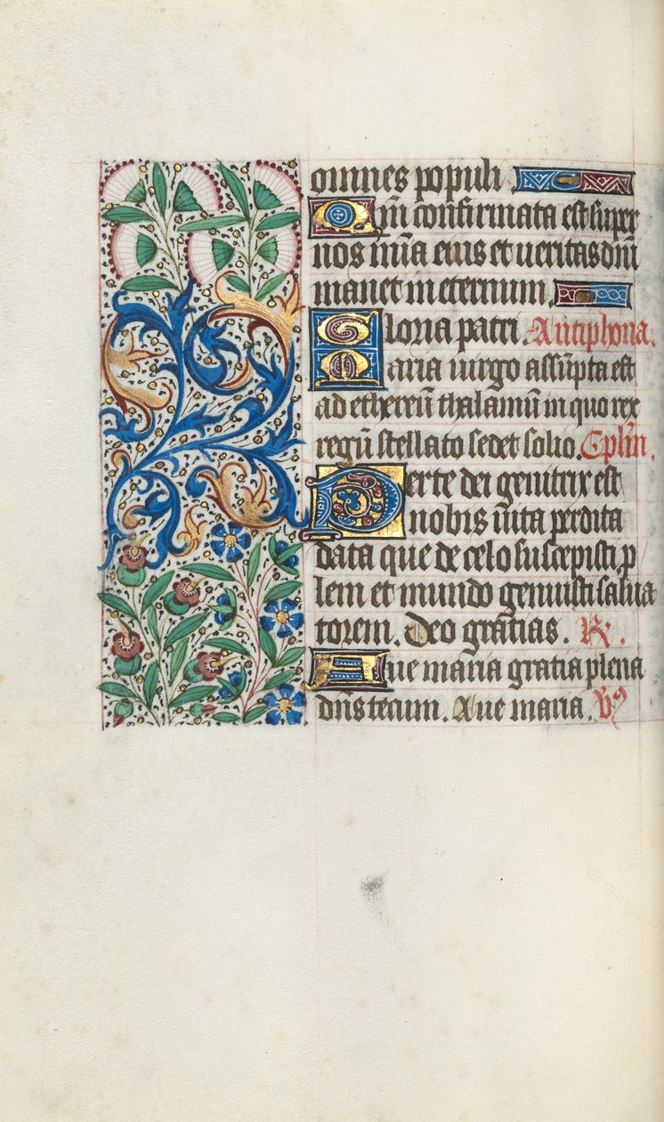 Livro de Horas de Uso de Rouen: fol. 60v, c. 1470 de Master of the Geneva Latini