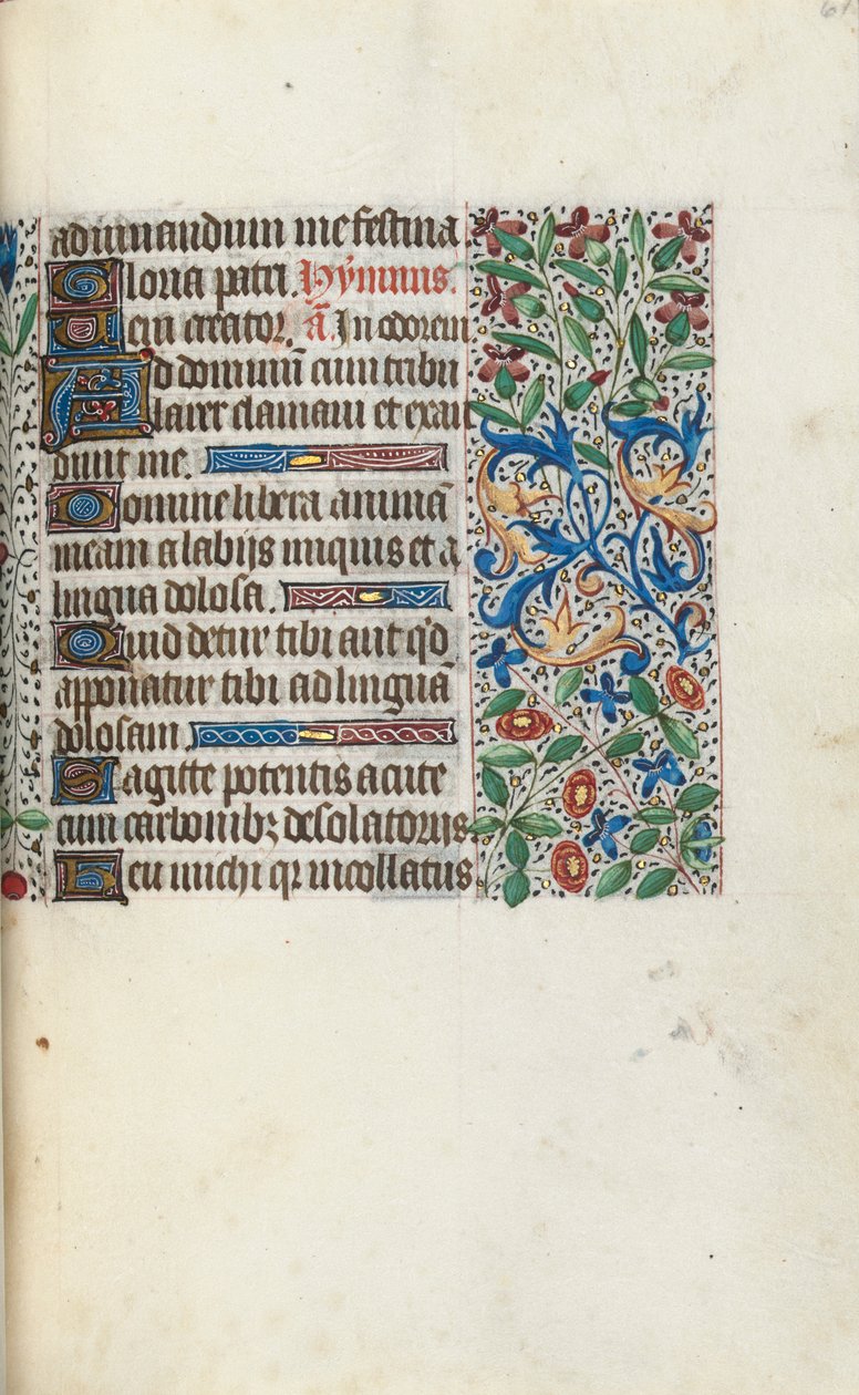 Livro de Horas de Uso de Rouen: fol. 61r, c. 1470 de Master of the Geneva Latini