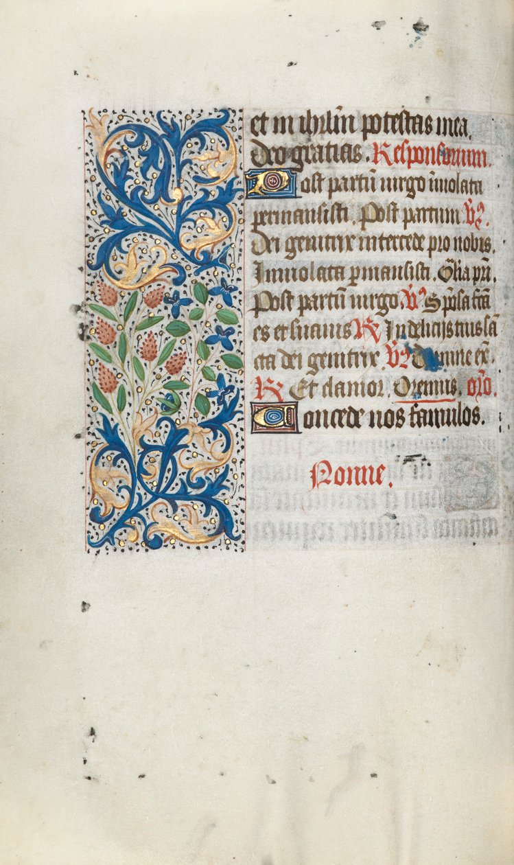 Livro de Horas de Uso de Rouen: fol. 66v, c. 1470 de Master of the Geneva Latini