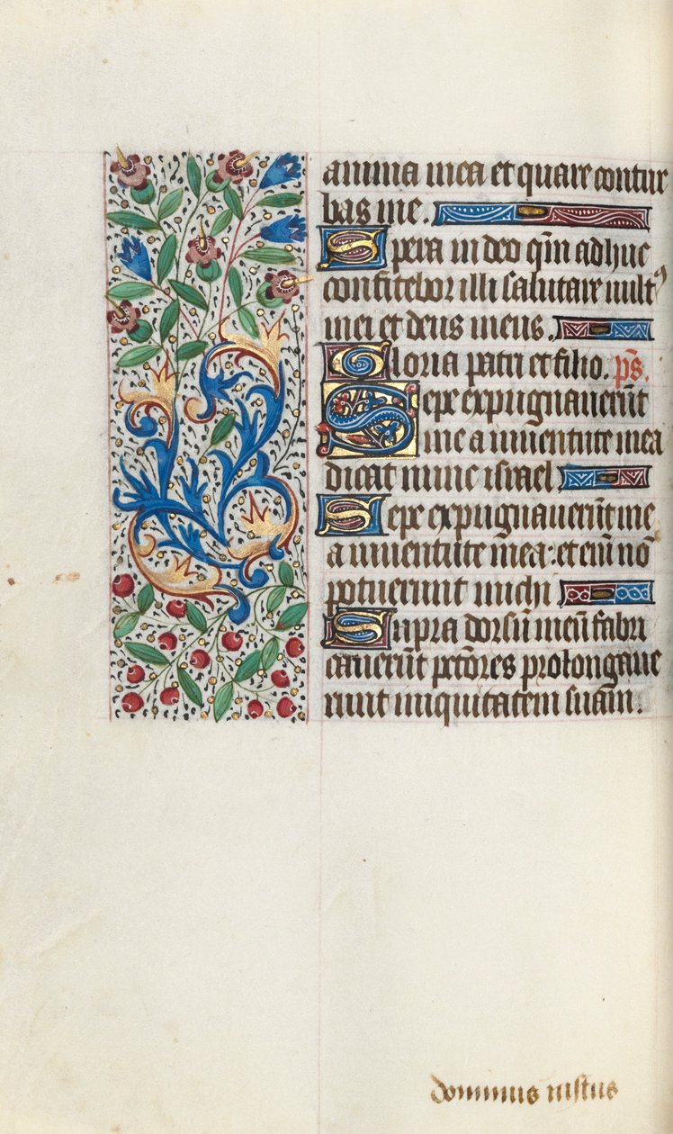 Livro de Horas de Uso de Rouen: fol. 76v, c. 1470 de Master of the Geneva Latini