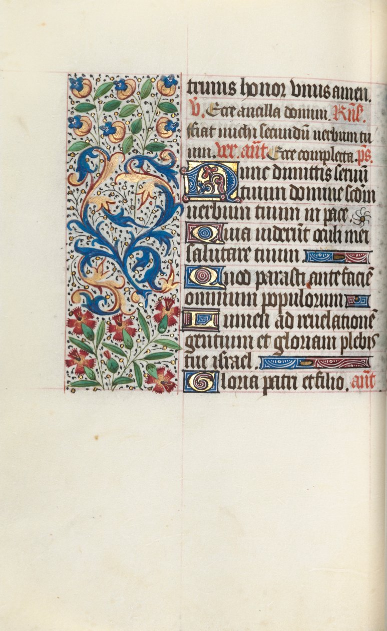 Livro de Horas de Uso de Rouen: fol. 78v, c. 1470 de Master of the Geneva Latini