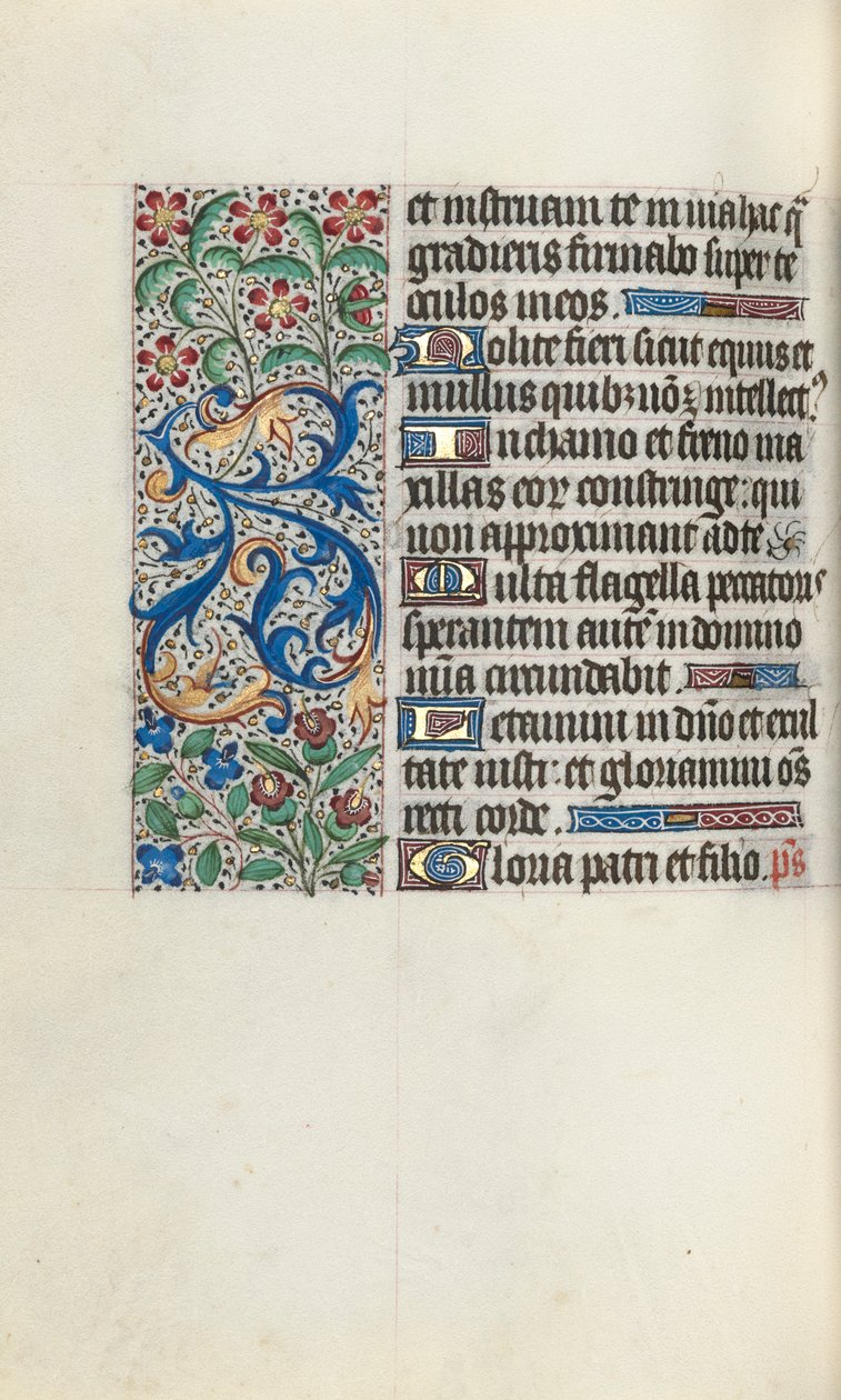 Livro de Horas de Uso de Rouen: fol. 82v, c. 1470 de Master of the Geneva Latini