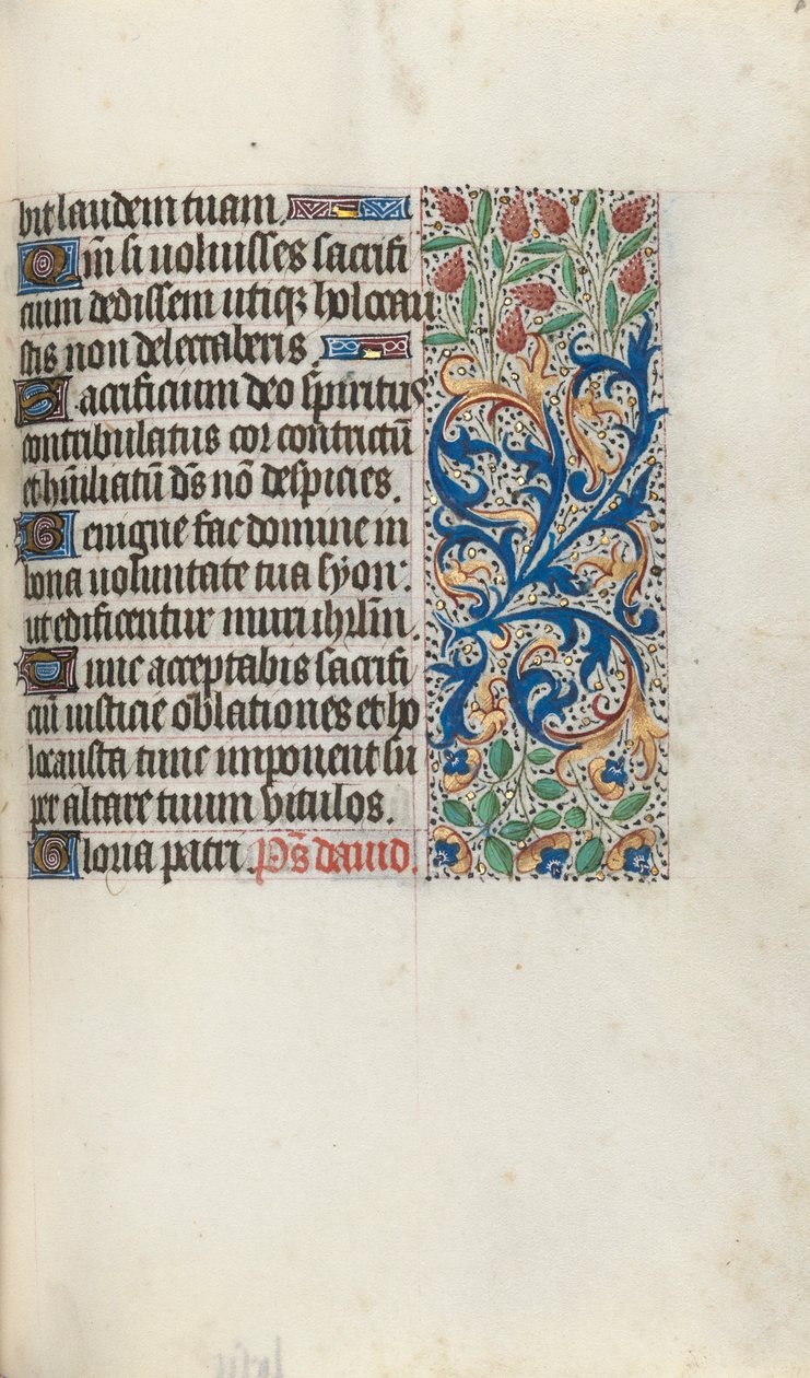 Livro de Horas de Uso de Rouen: fol. 87r, c. 1470 de Master of the Geneva Latini