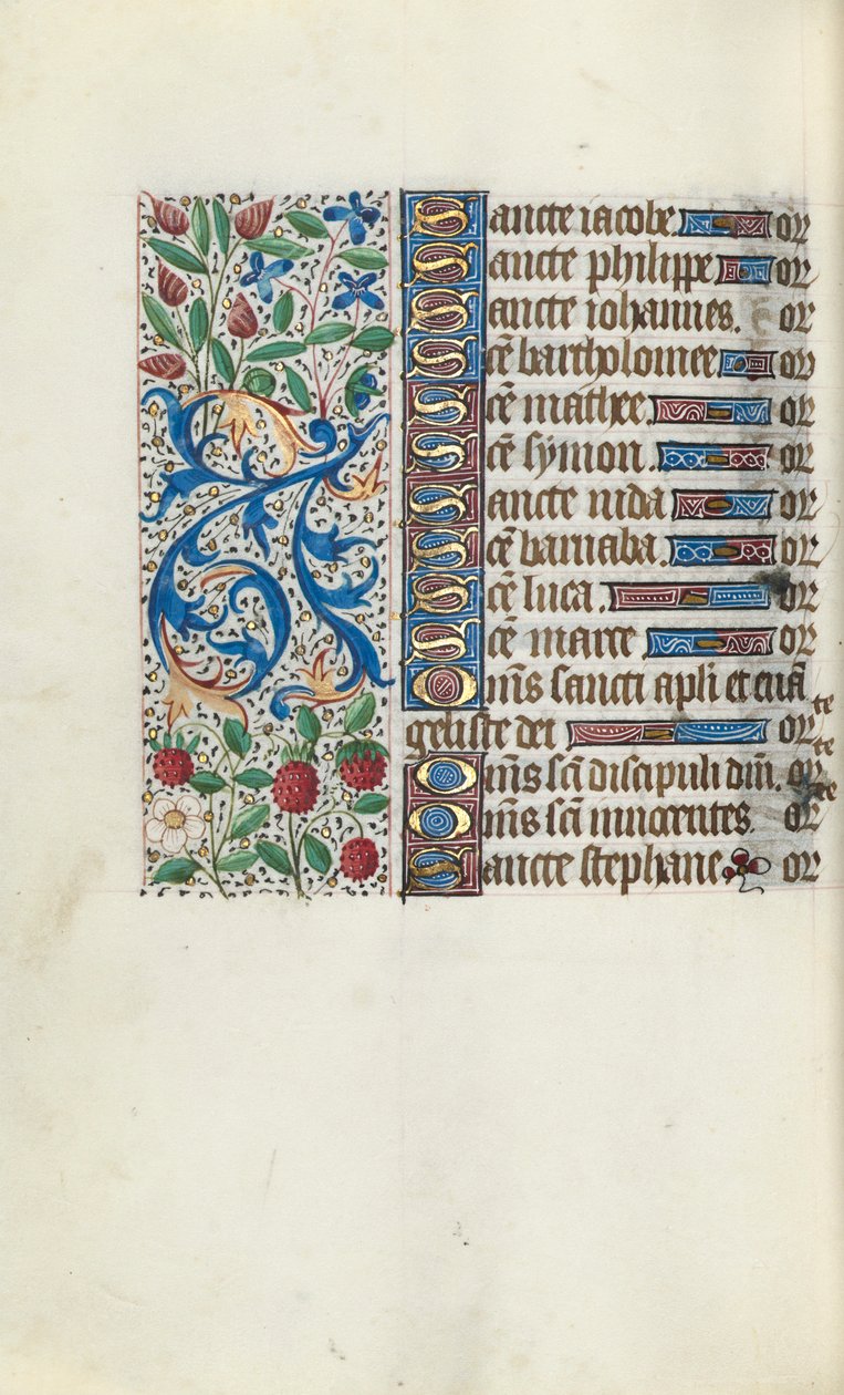 Livro de Horas de Uso de Rouen: fol. 93v, c. 1470 de Master of the Geneva Latini