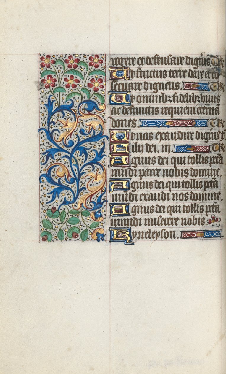 Livro de Horas de Uso de Rouen: fol. 95v, c. 1470 de Master of the Geneva Latini