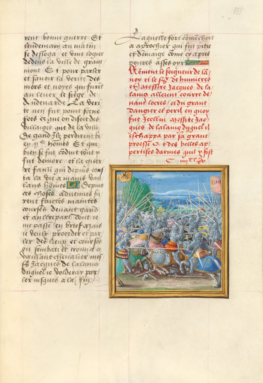 A batalha de Lokeren de Master of the Getty Lalaing