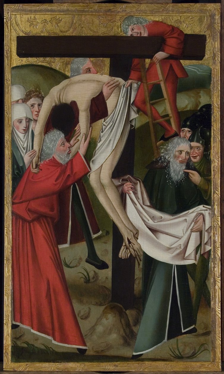 A Deposição (óleo sobre painel) de Master of the Hanover Marktkirche Altar