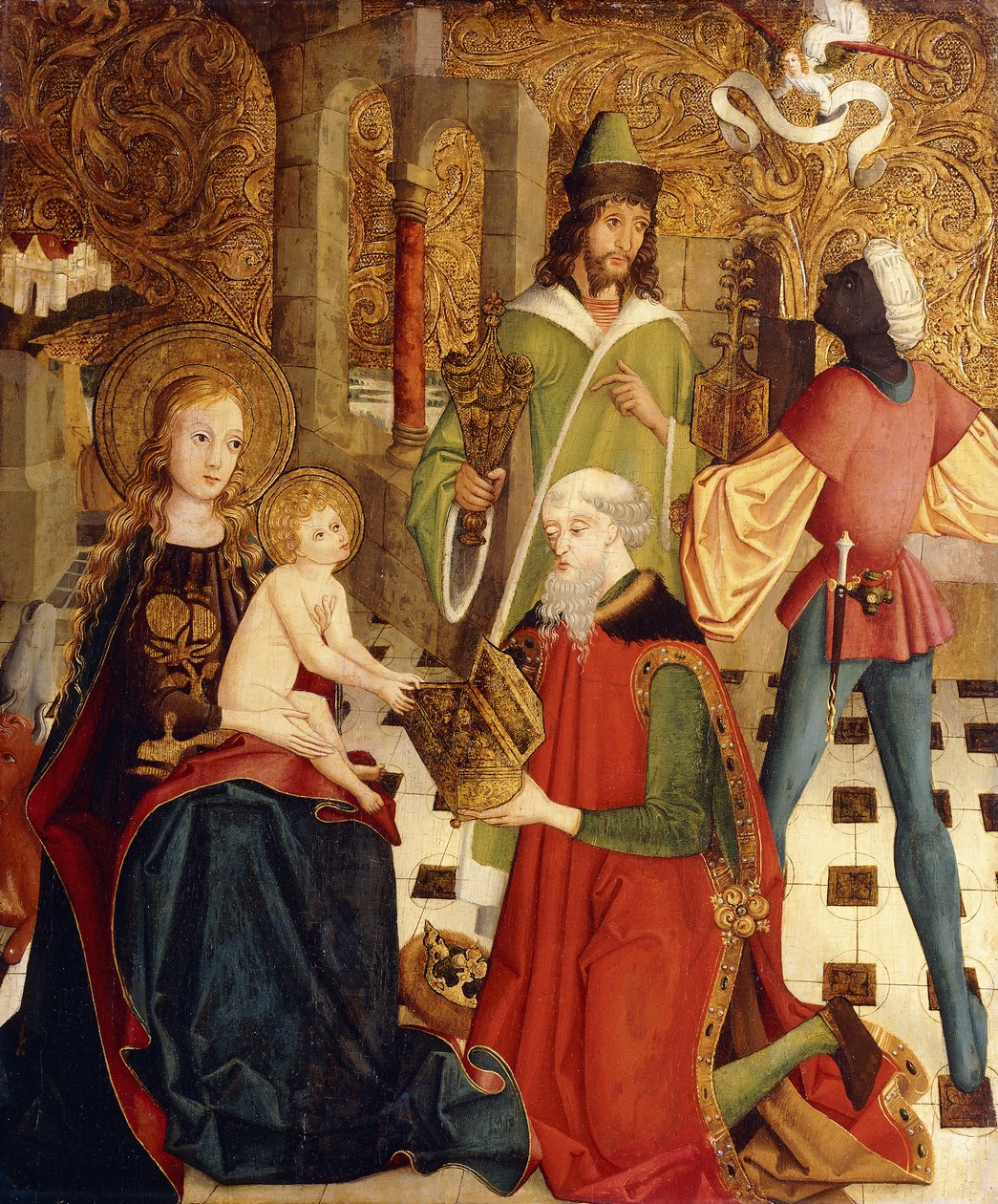 A Adoração dos Magos de Master of the High Altar of