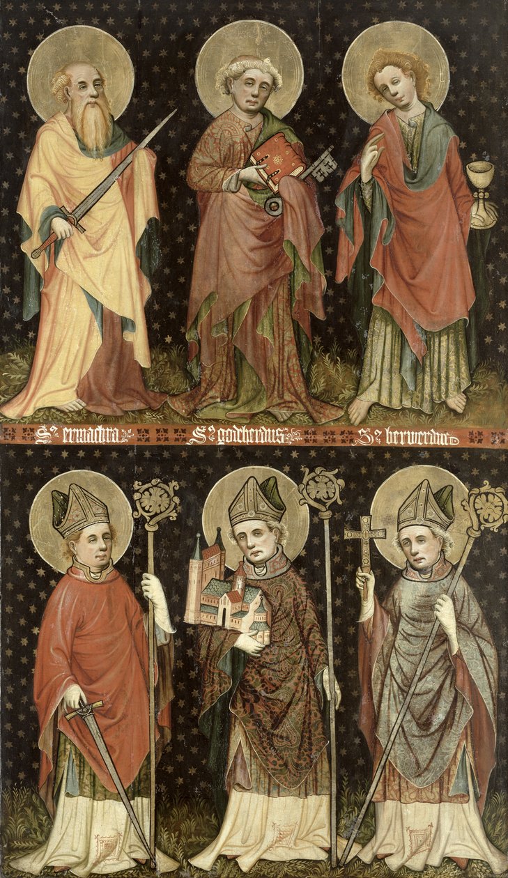 Seis Santos de Master of the Holy Barefoot Altarpiece