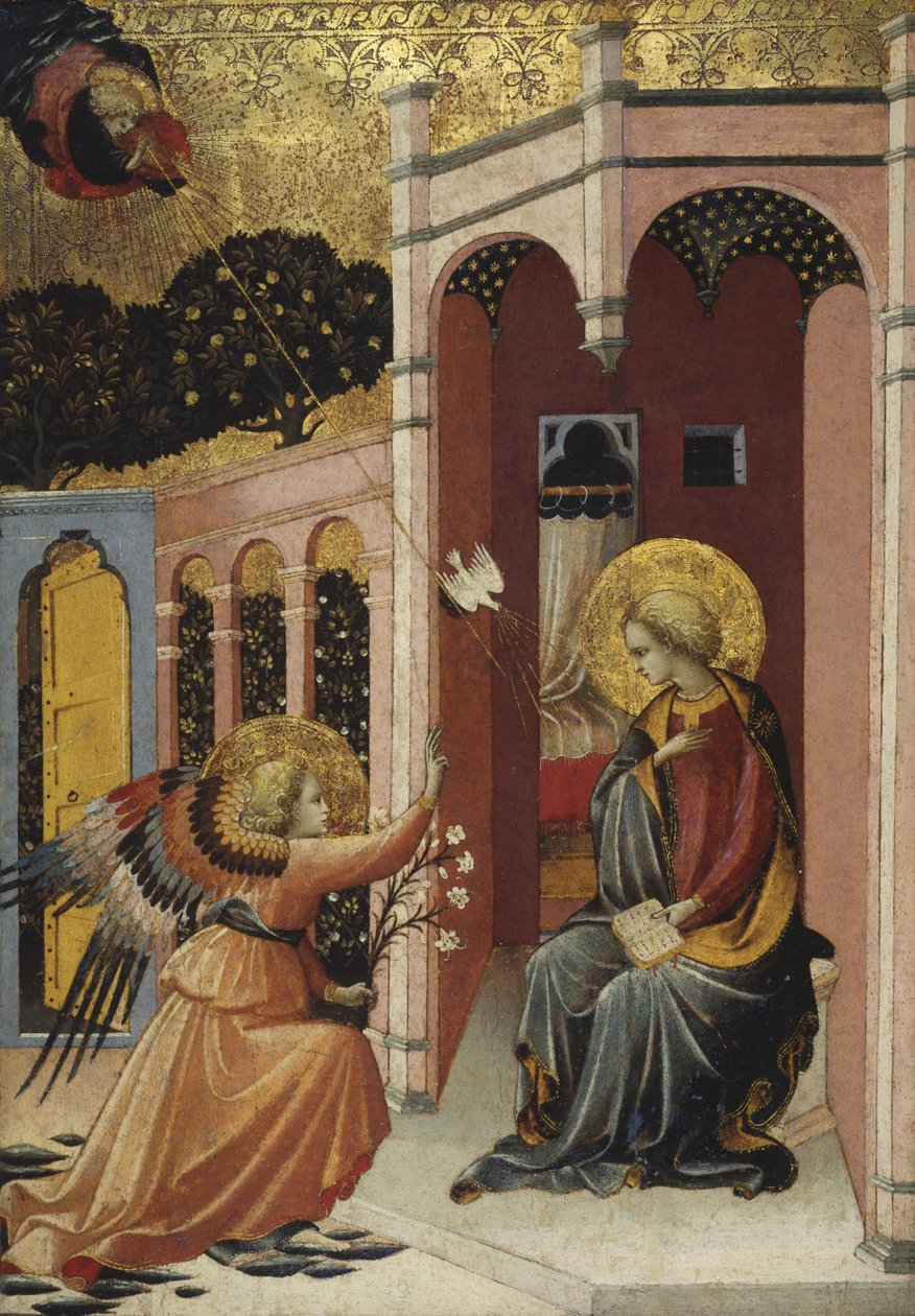 Anunciação, c.1430-40 de Master of the Judgement of Paris