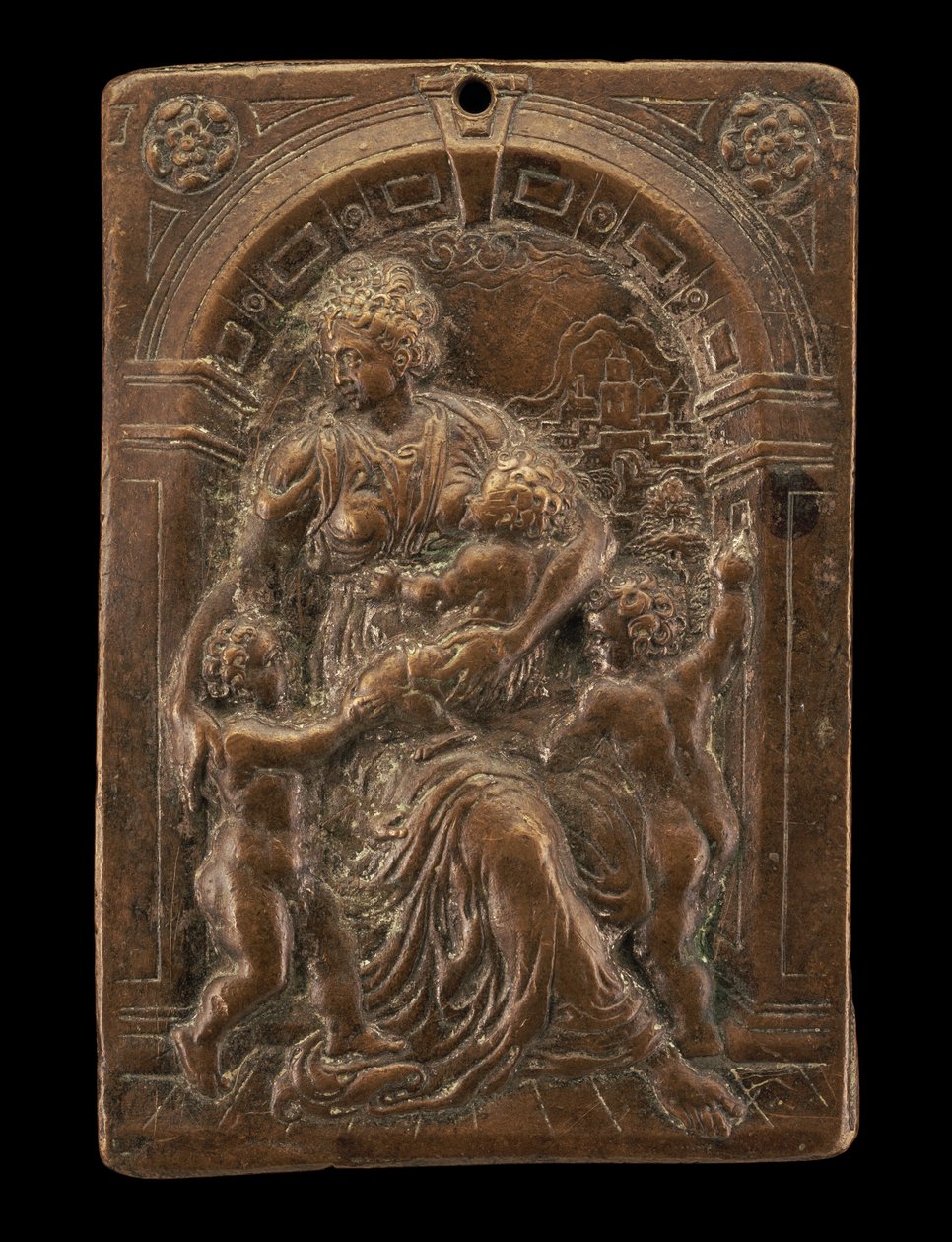 Alegoria da Caridade, c. 1580. de Master of the Judgment of Solomon