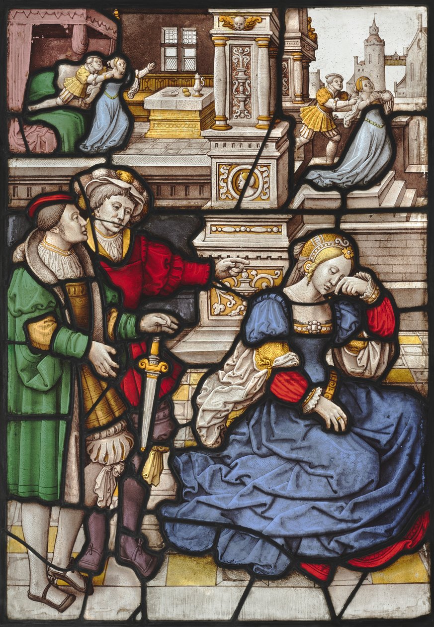 The Story of Lucretia, c. 1530. de Master of the Kanis Triptych