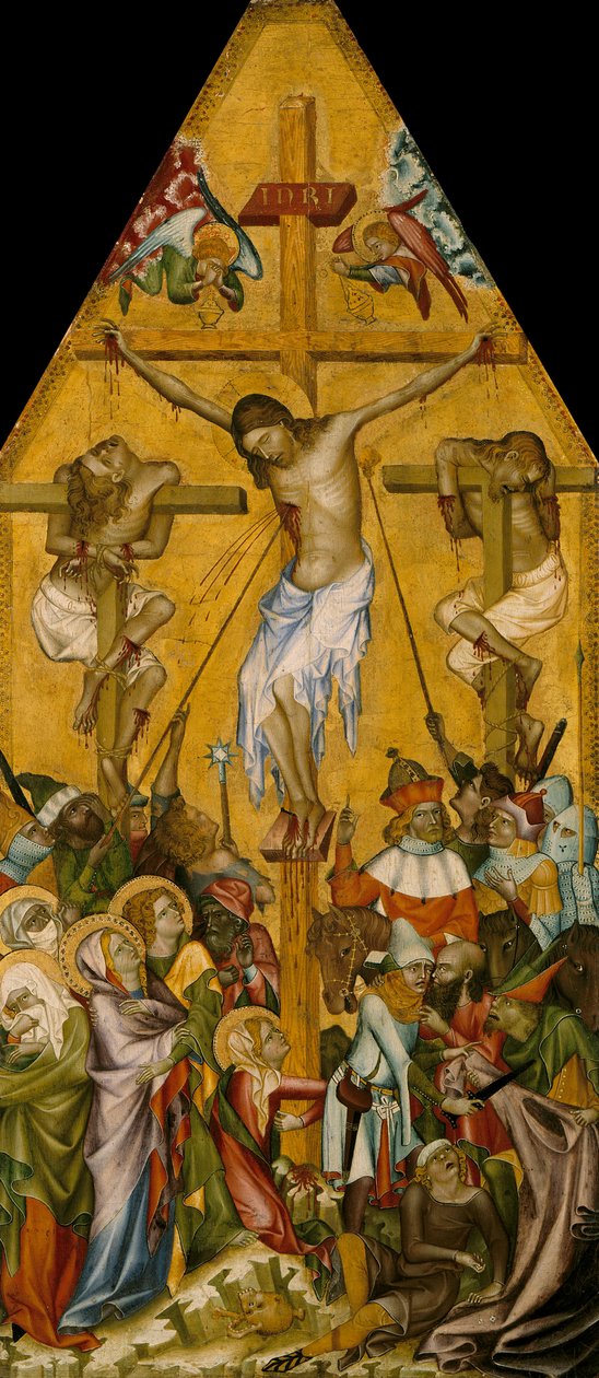 A crucificação de Cristo, ca 1340 de Master of the Kaufmann Crucifixion