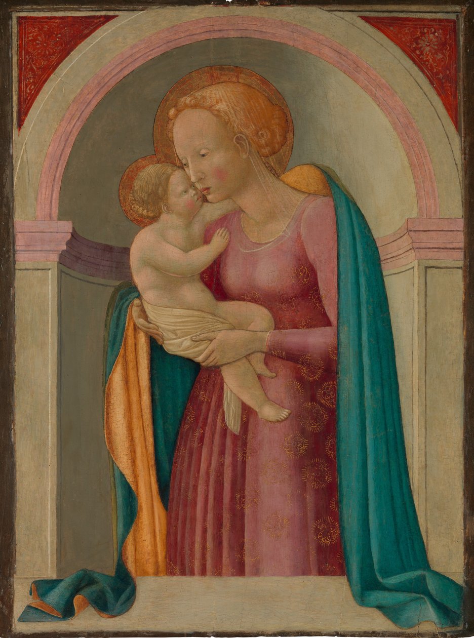 Madona e Criança. de Master of the Lanckoronski Annunciation