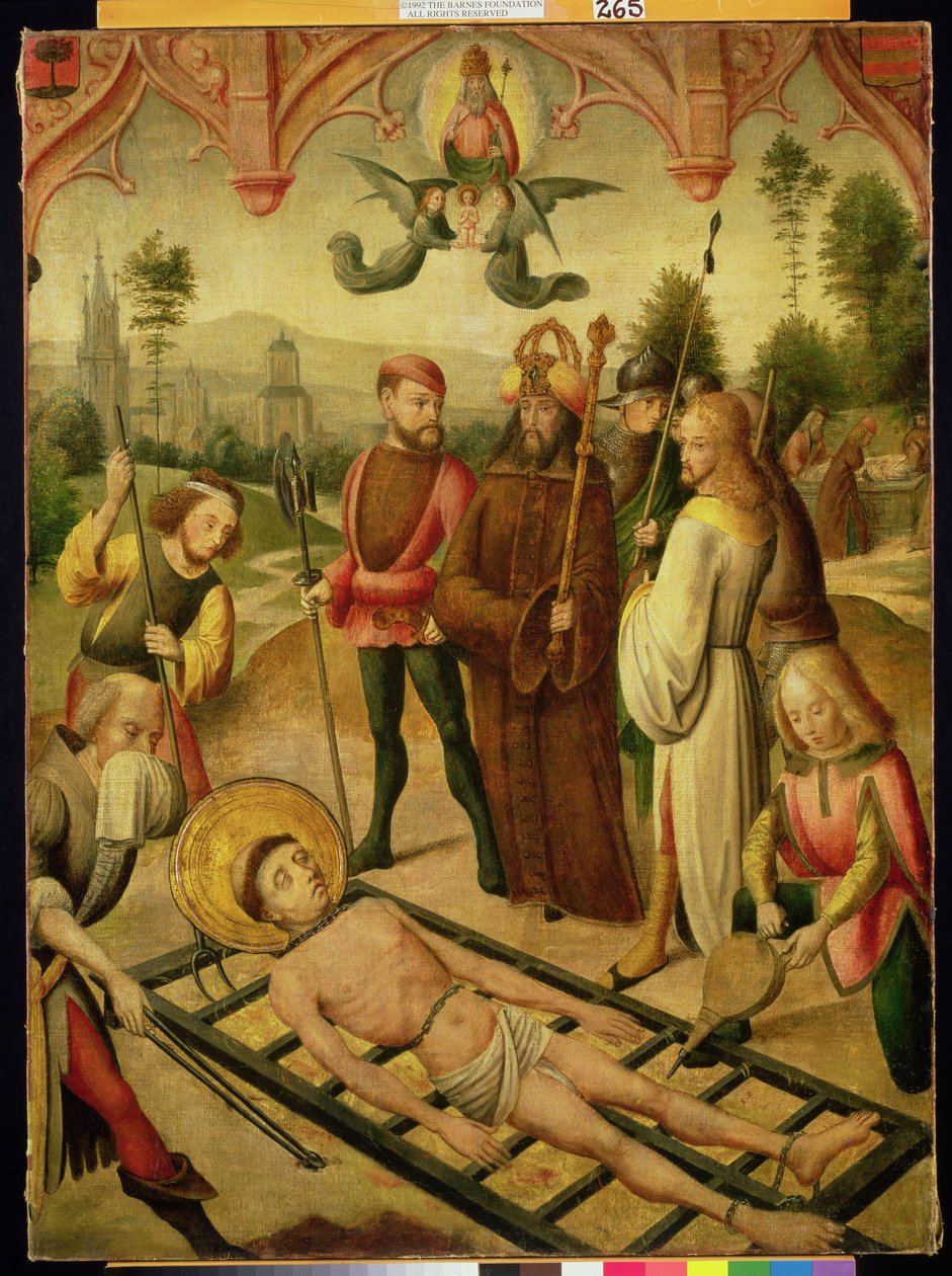 Martírio de São Lourenço de Master of the Legend of St. Ursula