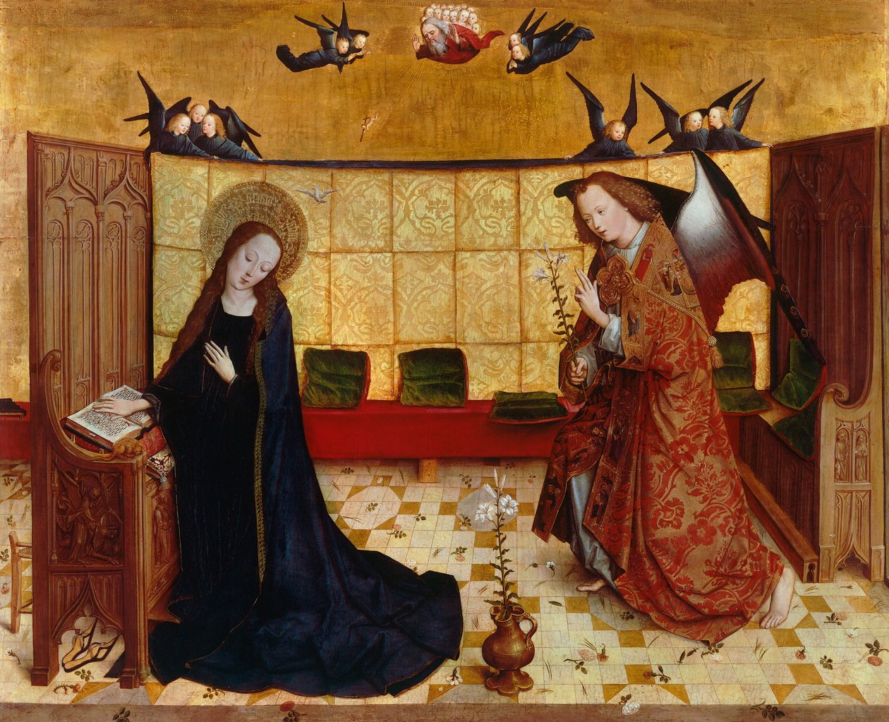Anunciação de Master of the Life of Virgin Mary