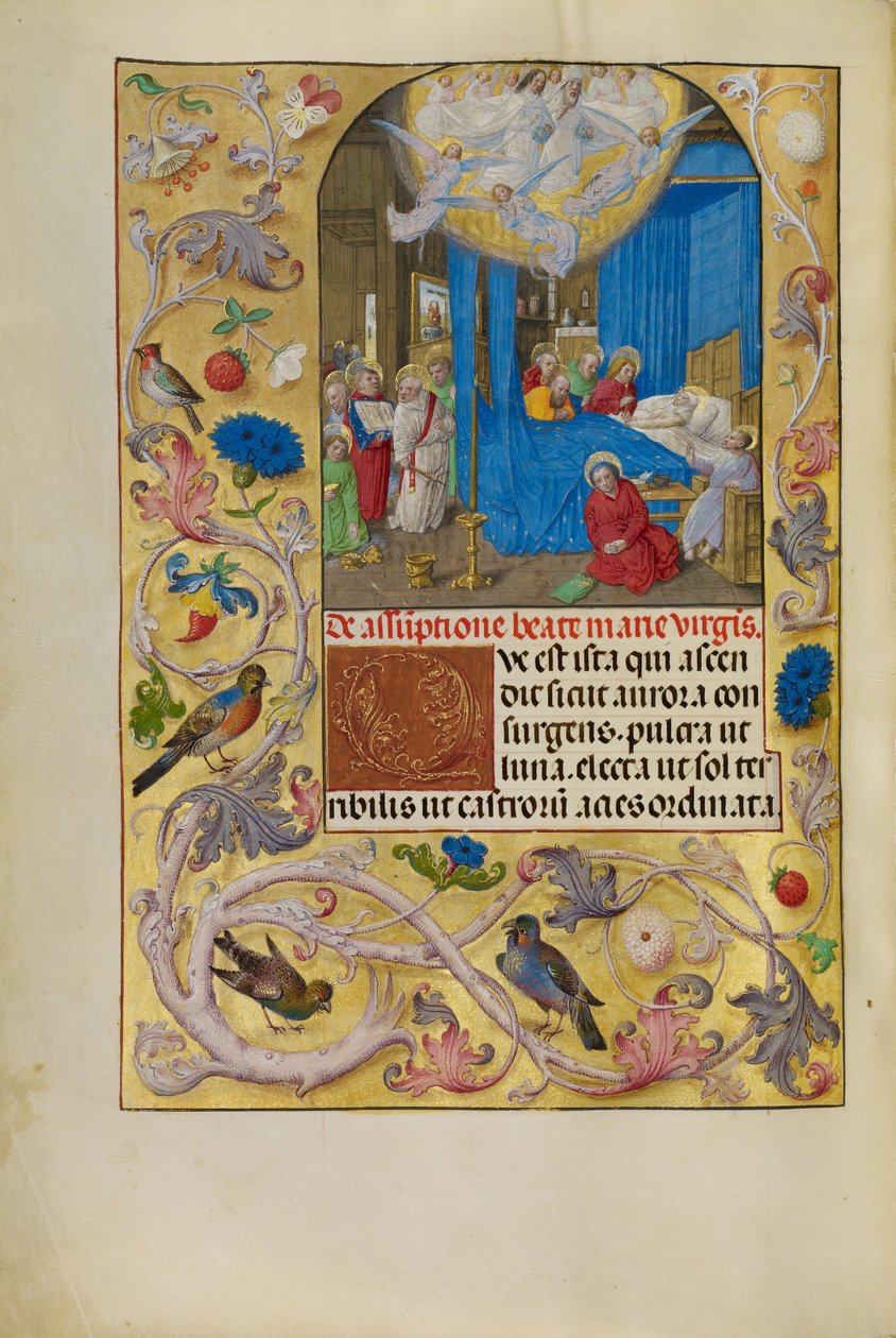 A morte da Virgem de Master of the Lübeck Bible