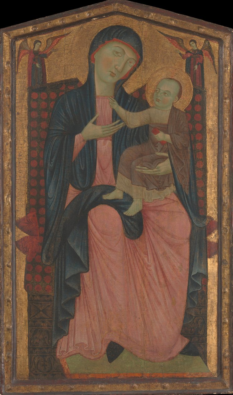 Madonna e Child Enthroned. de Master of the Magdalen