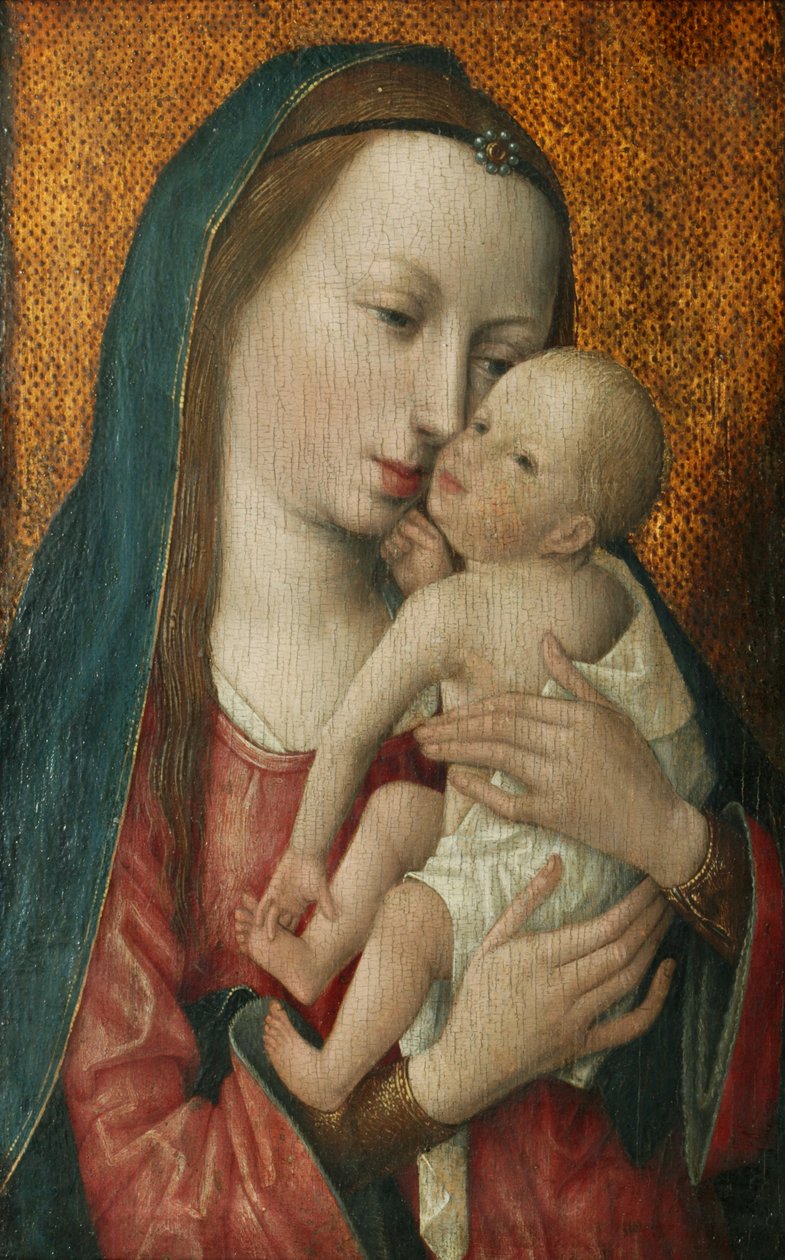 Virgem e Menino, c.1475-1500 (óleo sobre painel) de Master of the Magdalen Legend