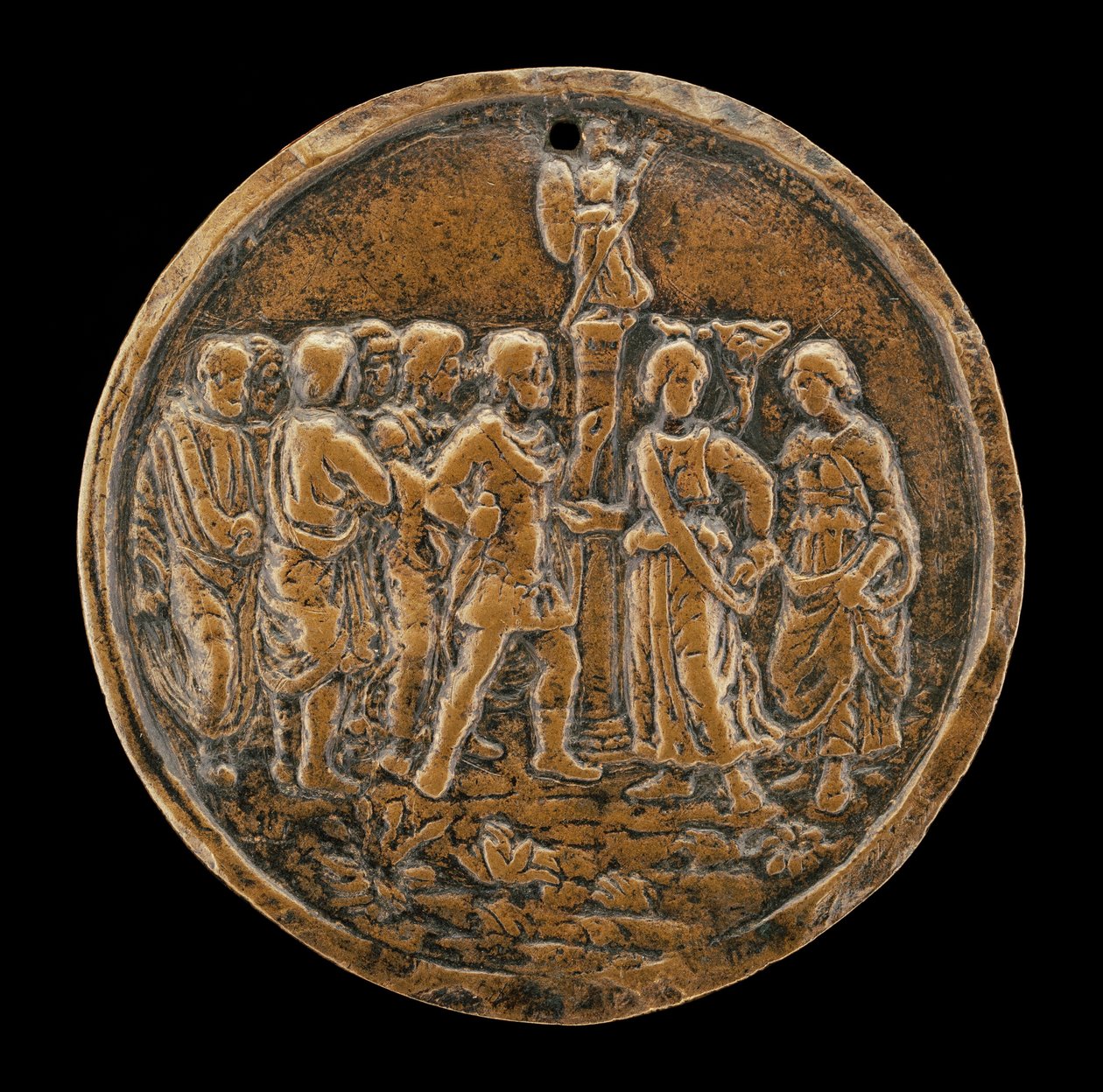 O Sacrifício da Afigenia, quarto quarto do século XV. de Master of the Orpheus Legend