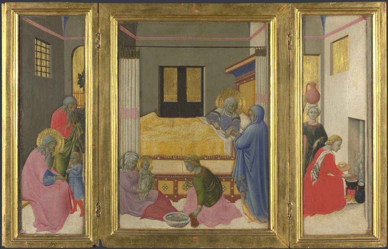 O nascimento da Virgem, c. 1440 de Master of the Osservanza