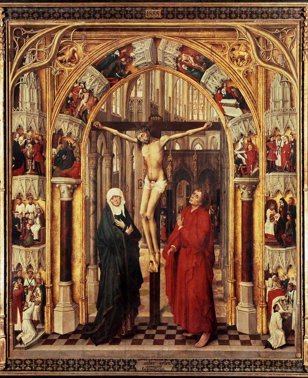 Tríptico da Redenção, painel central: Crucificação de Master of the Prado Redemption