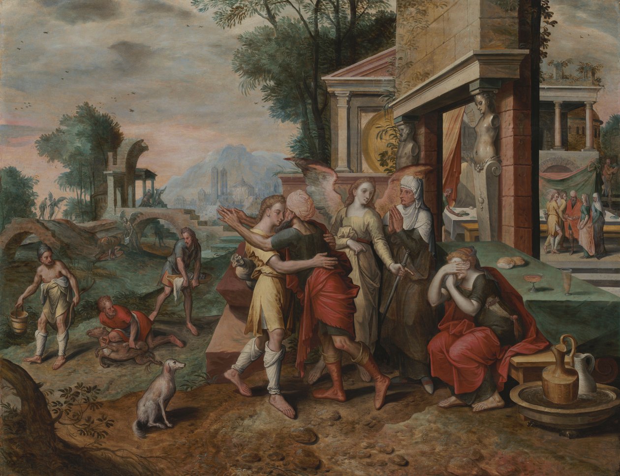 O regresso de Tobias de Master of the Prodigal Son