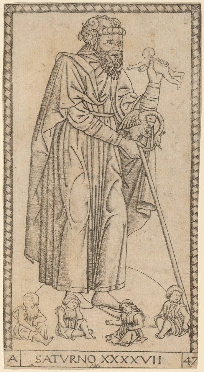 Saturno (Saturno) de Master of the S Series Tarocchi