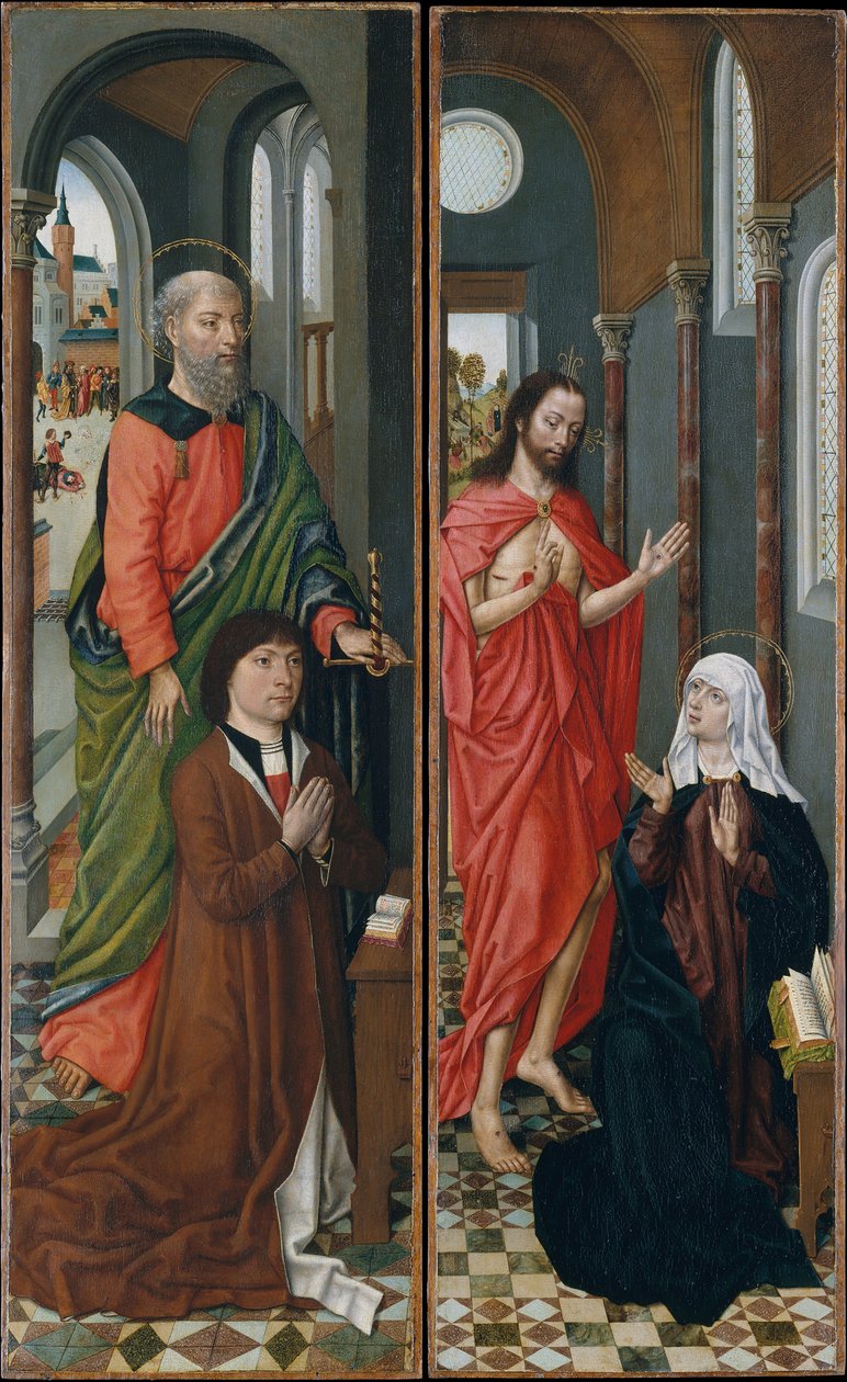 São Paulo com Paolo Pagagnotti, Cristo que aparece à sua Mãe, no final dos anos 1480. de Master of the Saint Ursula Legend