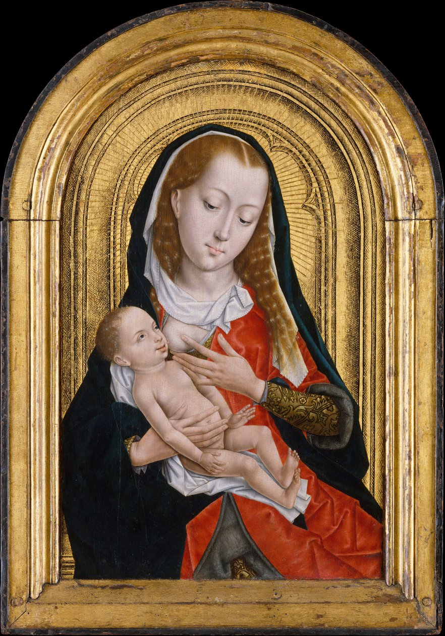 Virgem e Menino, 1475-99 de Master of the Saint Ursula Legend