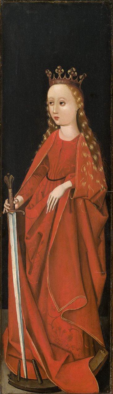 Santa Catarina [exterior da ala direita] de Master of the Starck Triptych