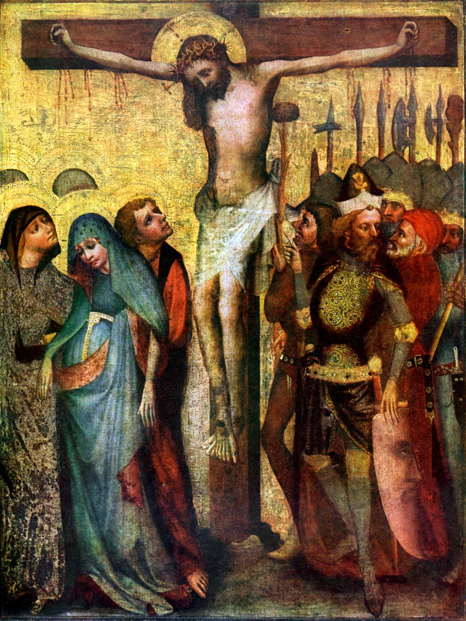 Crucificação, antes de 1400 1955 de Master of the Trebon Altarpiece