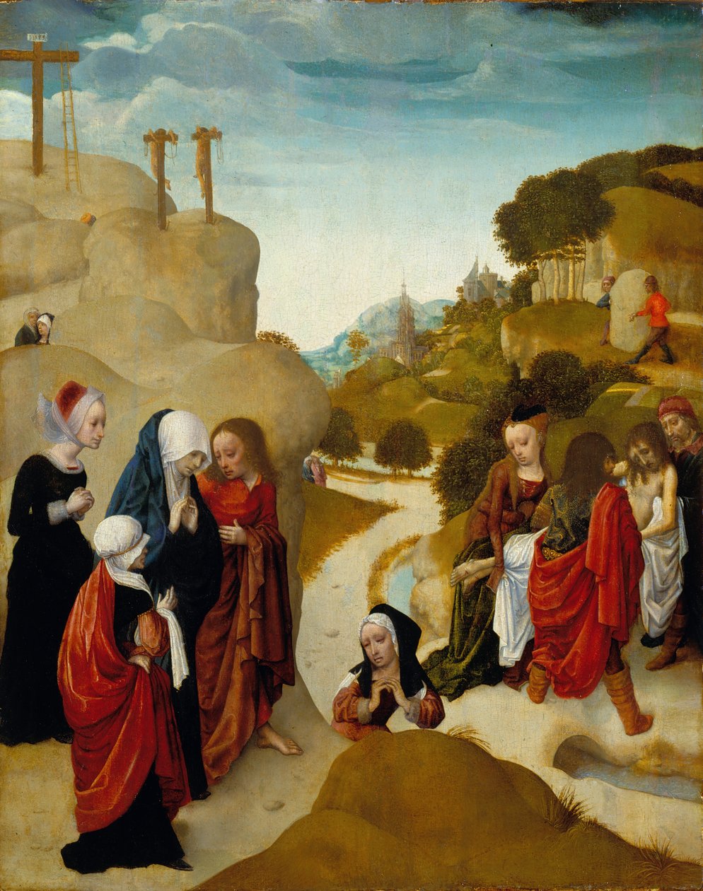 Sepultamento de Cristo de Master of the Virgo Inter Virgines