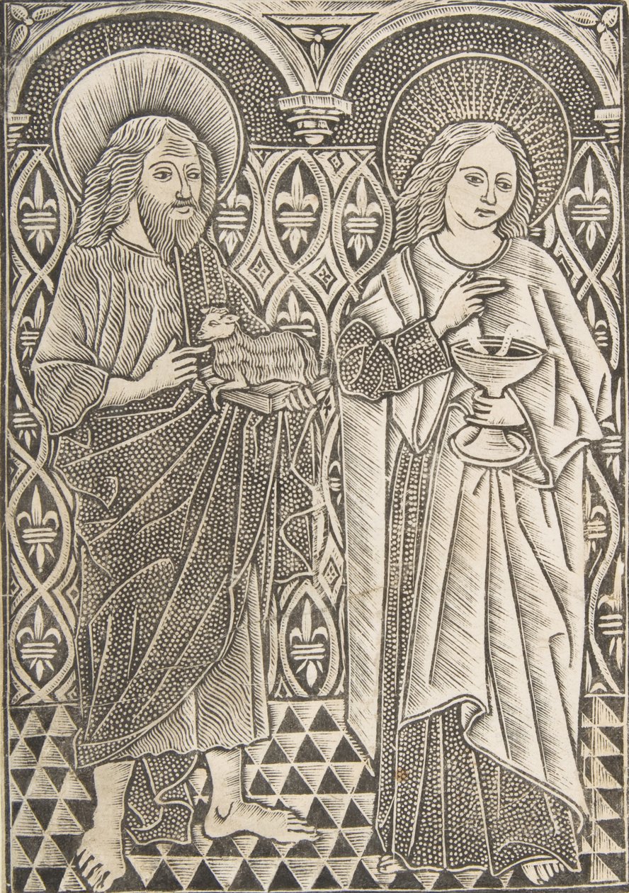 São João Batista e São João Evangelista, século XV. de Master with the Cologne Arms