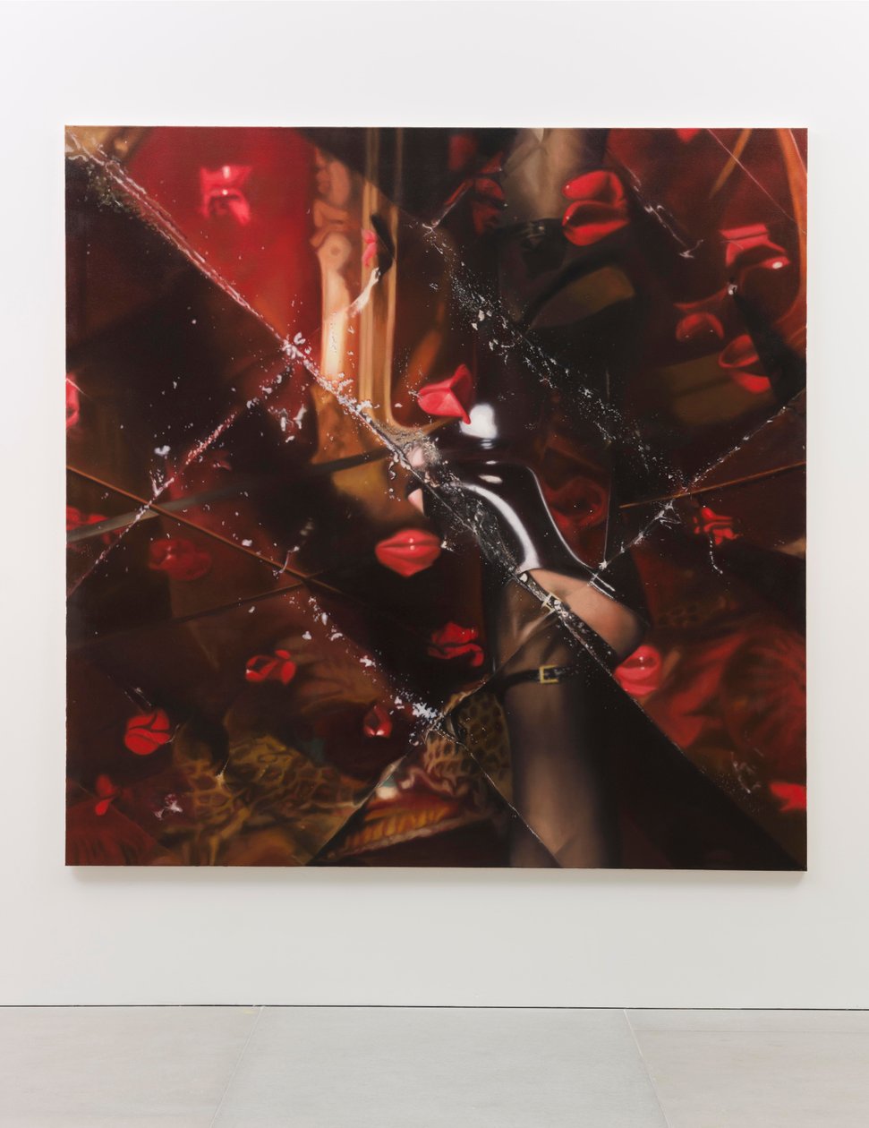 Liga Negra, 2012 (Óleo sobre tela) de Mat Collishaw