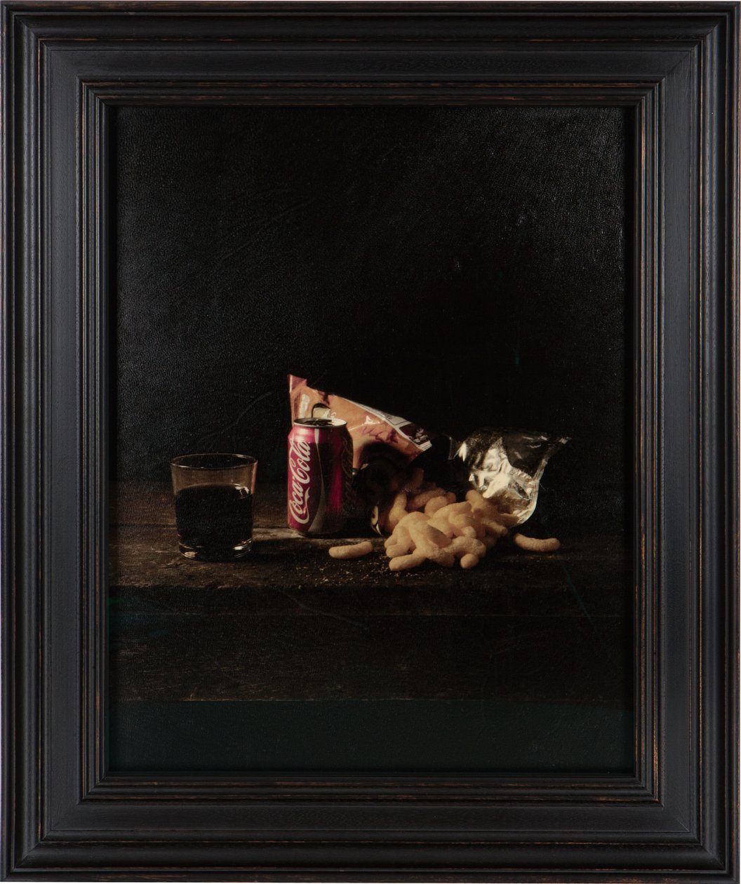 Última refeição no corredor da morte, Louis Jones Junior, 2012 (impressão em transferência digital sobre pergaminho de pele de cabra) de Mat Collishaw