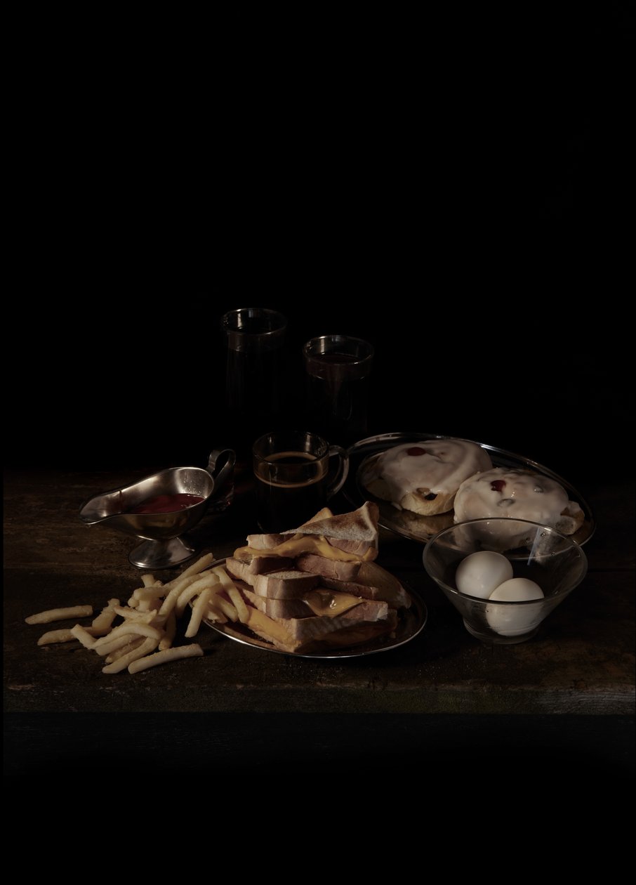 Última refeição no corredor da morte, Texas; Gary Miller, 2011 (fotografia tipo C) de Mat Collishaw