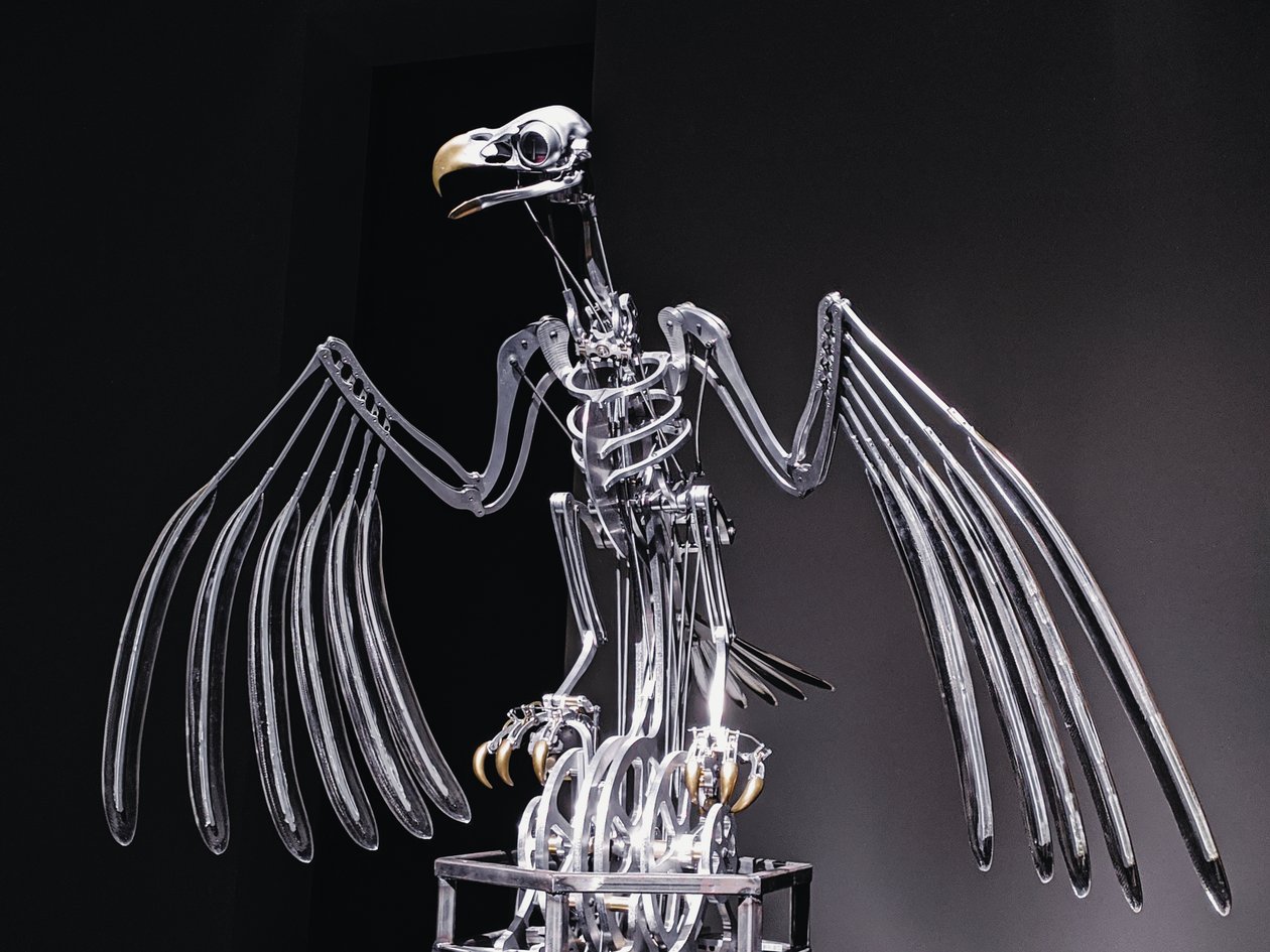 The Nerve Rack, 2019 (Acetal, Acrílico, Alumínio, Latão, Circuitos eléctricos, Pintura, PVC, Resina, Servomotores, Aço) de Mat Collishaw