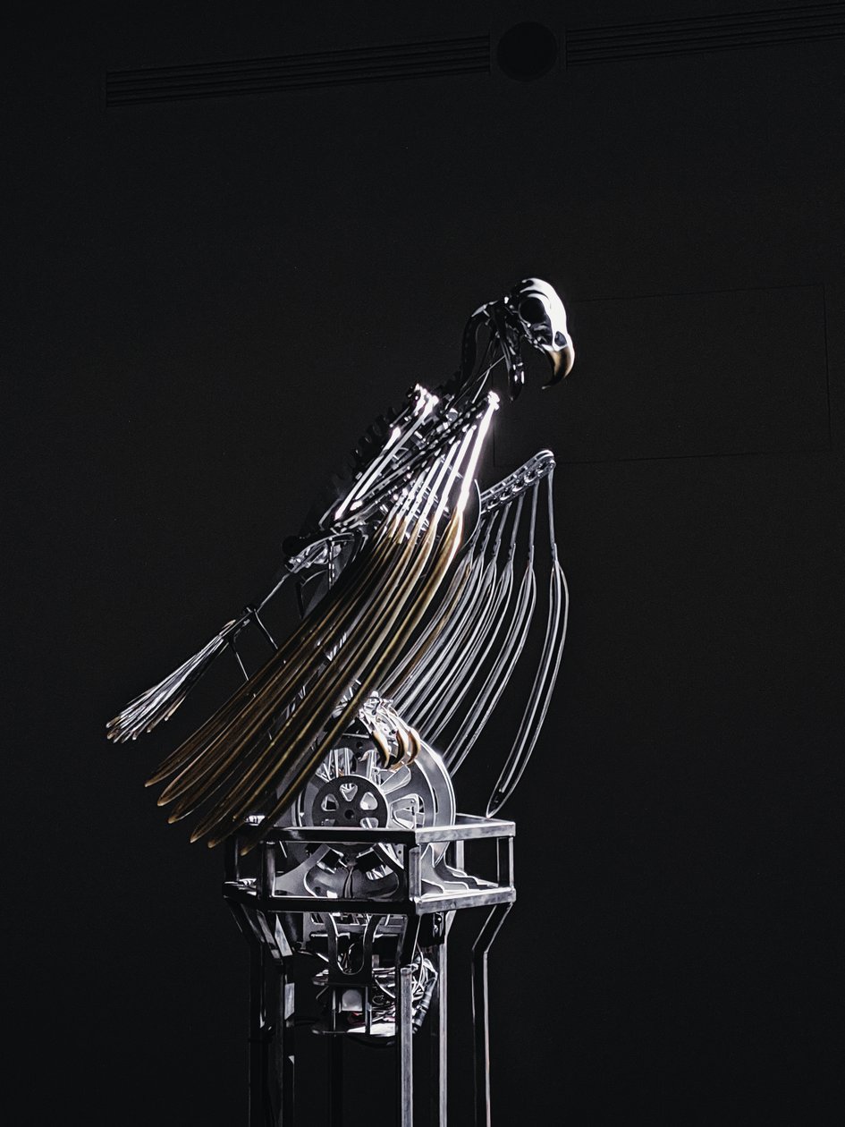 The Nerve Rack, 2019 (Acetal, Acrílico, Alumínio, Latão, Circuitos eléctricos, Pintura, PVC, Resina, Servomotores, Aço) de Mat Collishaw
