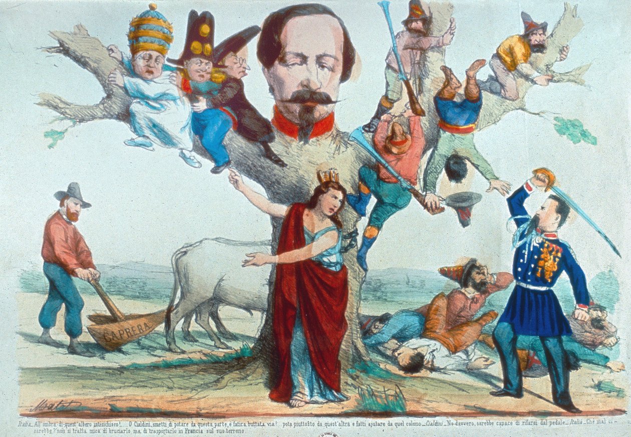 Alegoria da Itália durante o Risorgimento de Mata