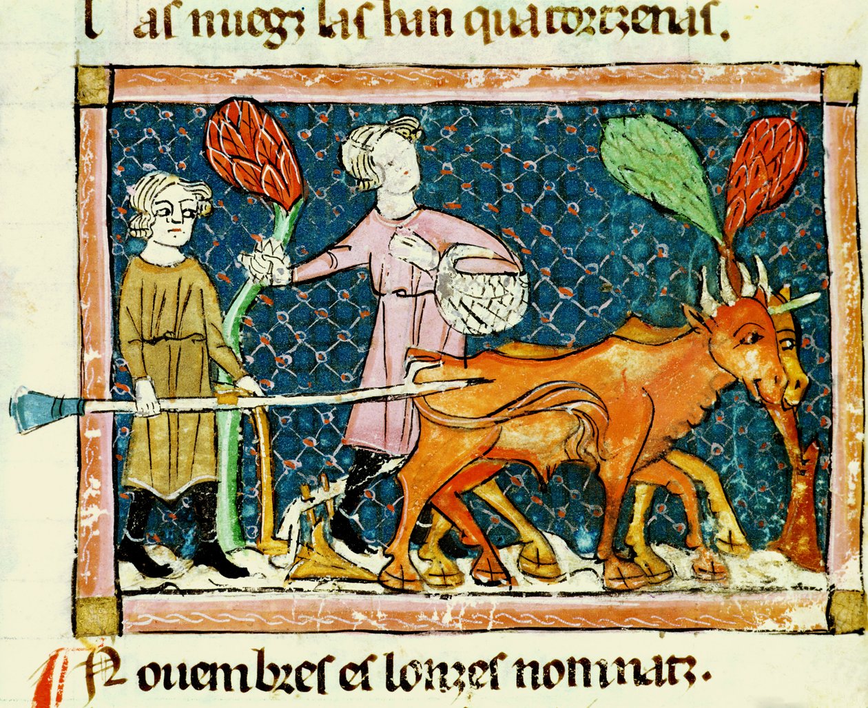 Fol.59 de outubro: arar de Matfre Ermengaut